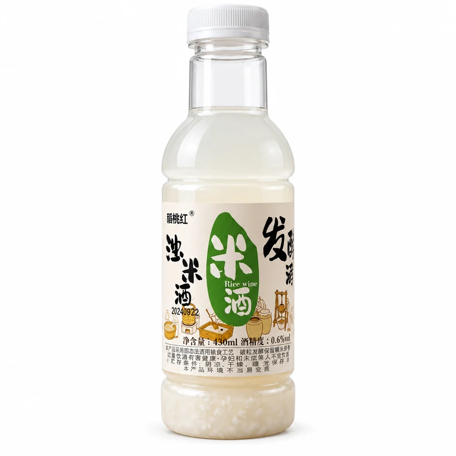 晓桃红米酒 430ml